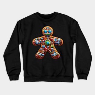 Christmas AI NHI Futuristic Robot Gingerbread Man AGI Crewneck Sweatshirt